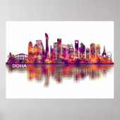 Doha Katar Skyline Poster (Vorne)