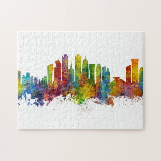 Doha Katar Skyline Puzzle (Horizontal)