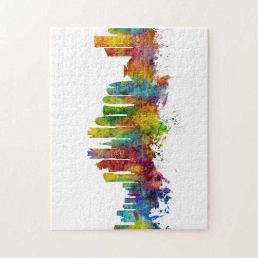 Doha Katar Skyline Puzzle (Vertikal)