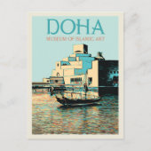 Doha Museum Islamische Kunst Illustration Katar Po Postkarte (Vorderseite)
