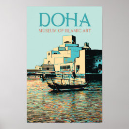 Doha Museum Islamische Kunst Illustration Katar Poster