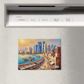 Doha Qatar Travel Magnet (In Situ (Geschirrspüler))