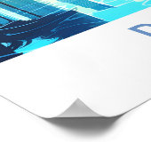 Doha Qatar Travel Print Poster (Ecke)