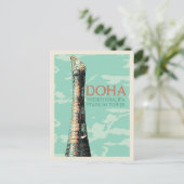 Doha Sheik Khalifa-Stadion zur Veranschaulichung K Postkarte (Stehend Vorderseite)