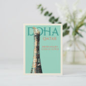 Doha Sheik Khalifa-Stadion zur Veranschaulichung K Postkarte (Stehend Vorderseite)