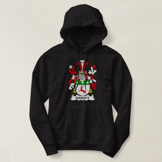 Doherty Coat of Arms Familienwappen Hoodie (Design vorne)