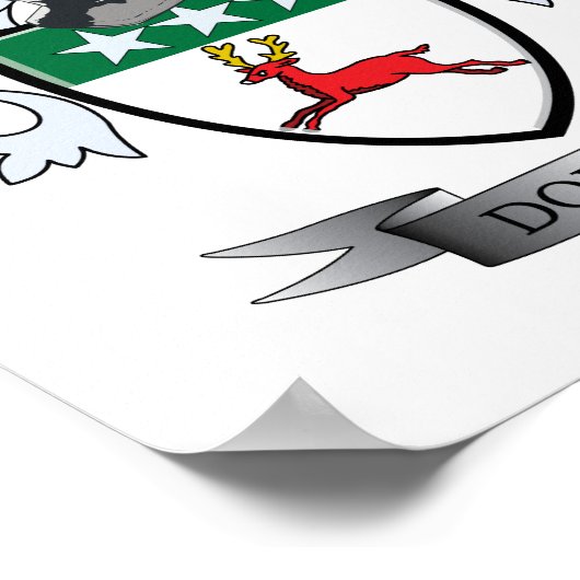 Doherty Coat of Arms Poster (Ecke)