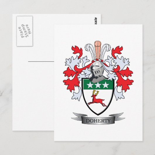 Doherty Coat of Arms Postkarte (Vorne/Hinten)