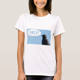 Dohle (Corvus monedula) sagt tschiep. T-Shirt