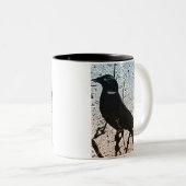 Dohlen-Dämmerungs-Tasse Zweifarbige Tasse (VorderseiteRechts)