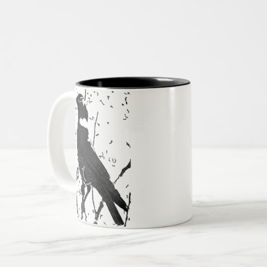 Dohlen-Tasse Zweifarbige Tasse (Vorderseite Links)