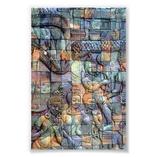 Doi Inthanon Chedi Carved Tiles Fotodruck (Vorne)