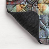 Doi Inthanon Chedi geschnitzte Fliesen Mousepad (Ecke)