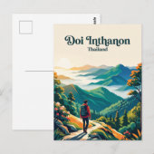 Doi Inthanon Thailand Postkarte (Vorne/Hinten)