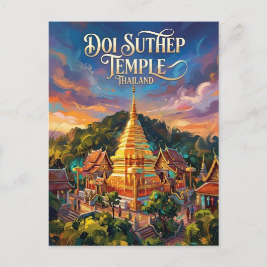 Doi Suthep Thailand Postkarte (Vorderseite)