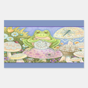 Doilies machen ein Hoppy Zuhause FROG STICKERS She
