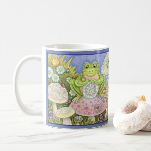 Doilies machen eine hoppy Zuhause FROG TASSE *Anpa (Mit Donut)