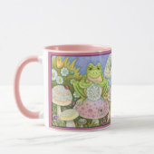 Doilies machen eine hoppy Zuhause FROG TASSE *Pink (Links)