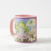 Doilies machen eine hoppy Zuhause FROG TASSE *Pink (Vorderseite Links)