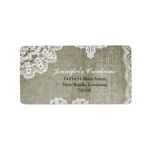 Doily Adressaufkleber (Vorne)