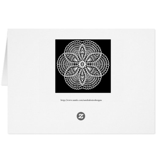 Doily Art Card (Rückseite Horizontal)