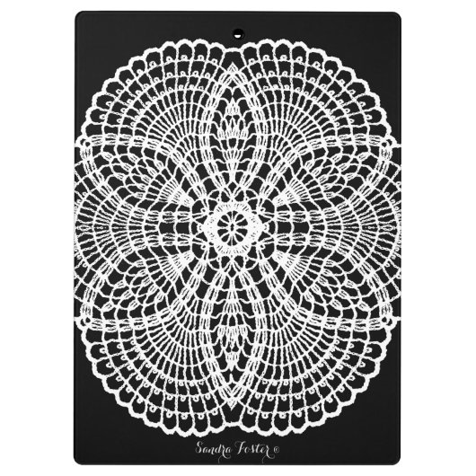 Doily Art Klemmbrett (Rückseite)