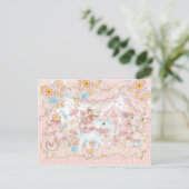 Doily Circus Postkarte (Stehend Vorderseite)