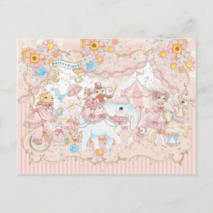 Doily Circus Postkarte