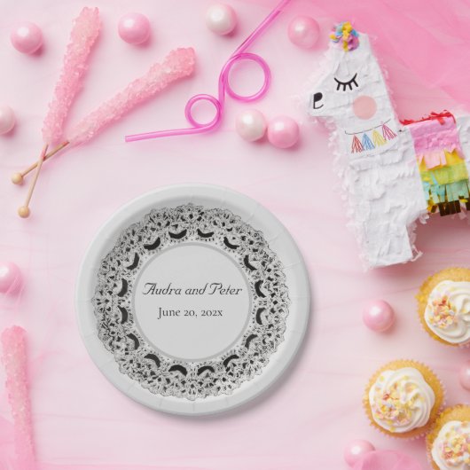 Doily Design Pappteller (Party)