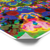 Doily Kinetic Collage Kaleidoscope Poster (Ecke)