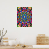 Doily Kinetic Collage Kaleidoscope Poster (Küche)