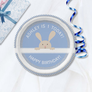 Doily Light Blue Pappteller