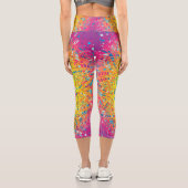 Doily Pattern-2 High Waisted Capris (Rückseite)
