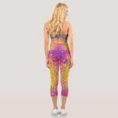 Doily Pattern-2 High Waisted Capris (Rückseite)