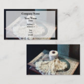 Doily und Crochet Thread Visitenkarte (Vorne/Hinten)