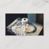 Doily und Crochet Thread Visitenkarte (Rückseite)