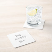 Doin' yoga cute dog rechteckiger pappuntersetzer (Vor Ort)