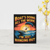 Doing All The Work Parasailer Paragliding Parasail Karte (Gelbe Blume)