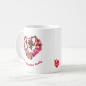 Doing Chihuahua-Papa-Rose Herz Kaffeetasse (Vorderseite Links)