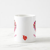 Doing Chihuahua-Papa-Rose Herz Kaffeetasse (Mittel)