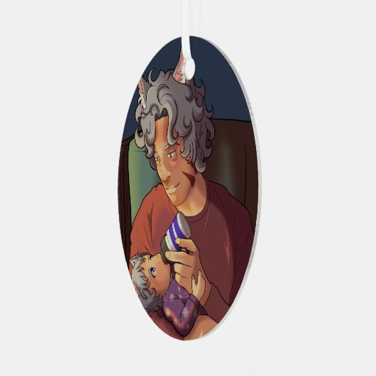 Doing Father Ornament (Vorderseite links)