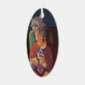 Doing Father Ornament Aus Metall (Vorderseite links)