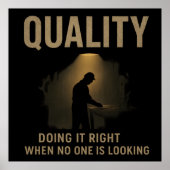 Doing It Right - Quality Engineer Motivation Poster (Vorne)
