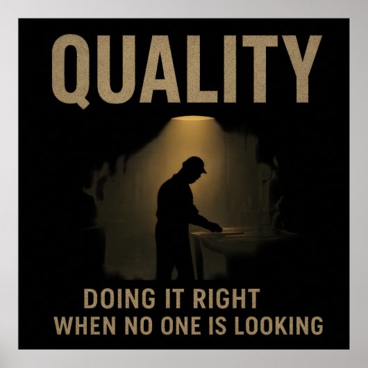 Doing It Right - Quality Engineer Motivation Poster (Vorne)