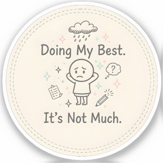 Doing My Best. It’s Not Much Aufkleber (Vorderseite)