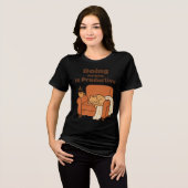 Doing Nothing Is Productive Tri-Blend Shirt (Vorderseite voll)