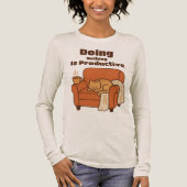 Doing Nothing Is Productive Tri-Blend Shirt (Vorderseite)