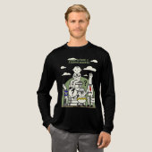 Doing Nothing Is Serious Business Funny Procrastin Tri-Blend Shirt (Volle Vorderseite)