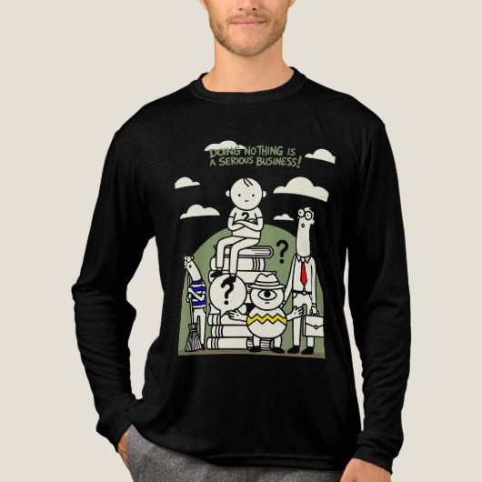 Doing Nothing Is Serious Business Funny Procrastin Tri-Blend Shirt (Vorderseite)