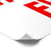 Doing Stupid Things Funny Poster (Ecke)